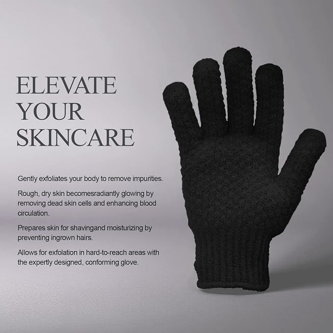 Evridwear Exfoliating Dual Texture Bath Gloves - Image 4