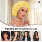 3Pcs Waterproof Shower Cap for Women Reusable, Bath Cap for Long Hair, - Image 5