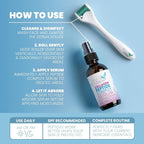 Eva Naturals Peptides Serum for Face + Derma Roller Kit - Image 4