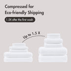 Madison Park Bathroom Towel Set of 6 Diagonal Ribbed, 500 GSM - Image 10