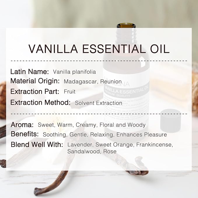 Vanilla Essential Oil, 100% Natural and Pure Vanilla Oil - Image 3