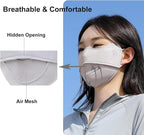 2Pcs UV Face Mask, Sun Masks for Women, Cooling Breathable Face Cover for - Image 3