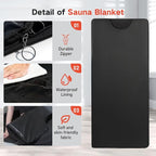 Infrared Sauna Blanket for Home, Low EMF Carbon Crystal Heating, Portable Dry - Image 9