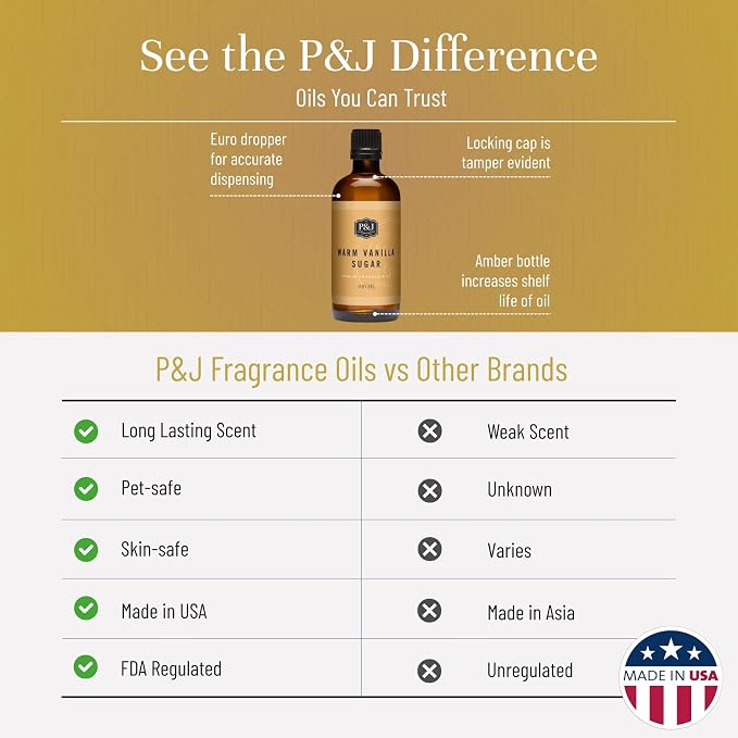 P&J Trading Fragrance | Warm Vanilla Sugar Oil 100ml - Image 3