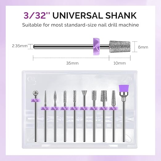 MelodySusie Nail Drill Bits, Nail Gel Polish Remover Tool - Image 4