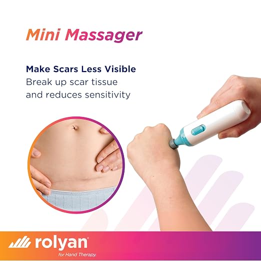 Rolyan Mini Massager with Battery, Handheld Compact Massager with - Image 6