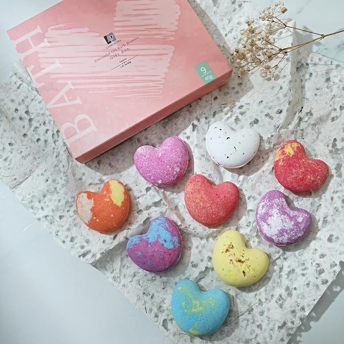 Bath Bombs Gift Set for Christmas, 9 x 1.41 Oz/ 40g. Essential Oil Spa Bomb - Image 2