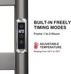 Heated Wall Mounted Electric Towel Warmer Rack, Timer & Temperature Control - Image 2