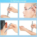 Stainless Steel Gua Sha Tool, Face Roller, Manual Massage Pen, Jade Roller - Image 6