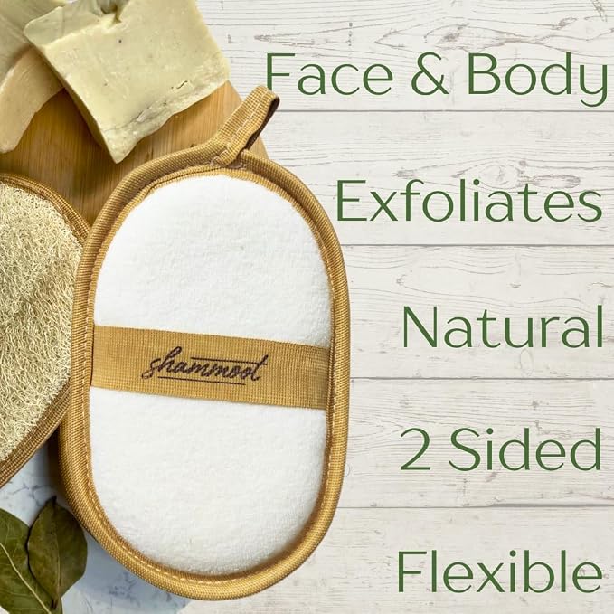 Natural Loofah Exfoliating Body Scrubber – Jordanian Natural Loofah Sponge - Image 2