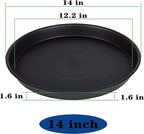 2 Pack Bird Bath Bowl 14", 1.6" Depth, 13 14 15 16 17 20 24 inch Plastic - Image 4