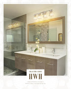 4-Light Bathroom Vanity Light Fixtures, HWH Brushed Nickel Bathroom Vanity - Image 6