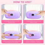 Portable Heating Pad Period Cramps: 2 Timer 6 Heat Levels 6 Vibration Modes - Image 3