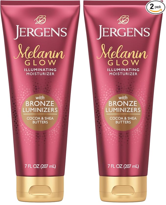 Jergens Hand and Body Lotion, Melanin Glow Illuminating Moisturizer, by Jergens