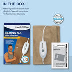HealthWise Deluxe Extra Large 12” x 24” Heating Pad - Image 7