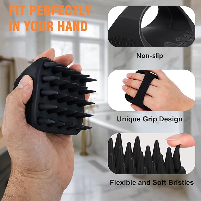 YEALIR Scalp Massager Shampoo Brush, Scalp Scrubber - Image 5