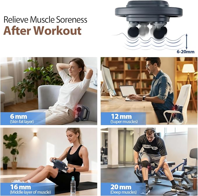 Massage Gun, Deep Tissue Percussion Massager - Image 4