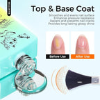 3 Pcs 18ml Gel Base Coat, Builder Gel & No Wipe Top Coat Set - Image 3