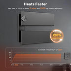 K&KALONZO Electric Towel Warmer, 18.35" W x 14.6" H Wall-Mounted Towel Heater - Image 2