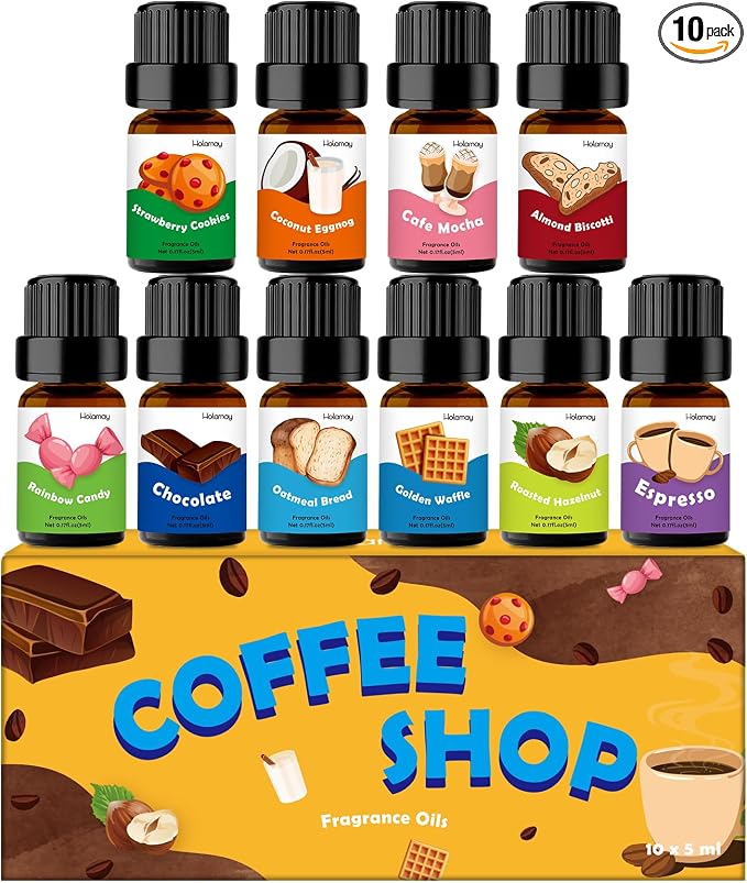 Fragrance Oil for Candle & Soap Making, Holamay Coffee Shop Set, Premium by Holamay