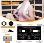 Far Infrared Sauna, 1 Person Infrared Sauna, Canadian Hemlock Wood 1290W - Image 5