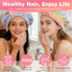 2PCS Super Absorbent Hair Towel Wrap - Image 6