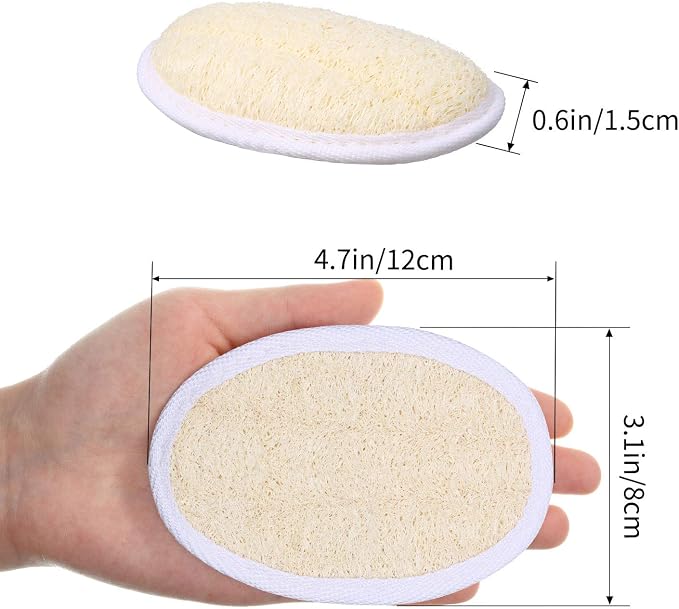 Boao 24 Pcs Loofah Pack Loofah Pads Bulk - Image 2