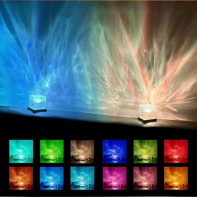 Ocean Wave Projector Light, 16 Color RGB Mood Light - Image 3