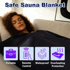 Sauna Blanket for Home, Portable Full Body Heating Wrap - Image 5