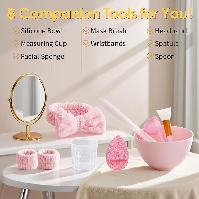 Pjordo Powder Jelly Mask for Facials Professional, Peel Off Facial Mask for - Image 7