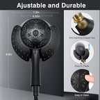 INAVAMZ Shower Heads with Handheld Spray Combo: 7.2" Rain Shower Head & - Image 5