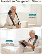 Snailax Cordless Neck Massager for Pain Relief Deep Tissue, Upgraded 4D Shiatsu - Image 7