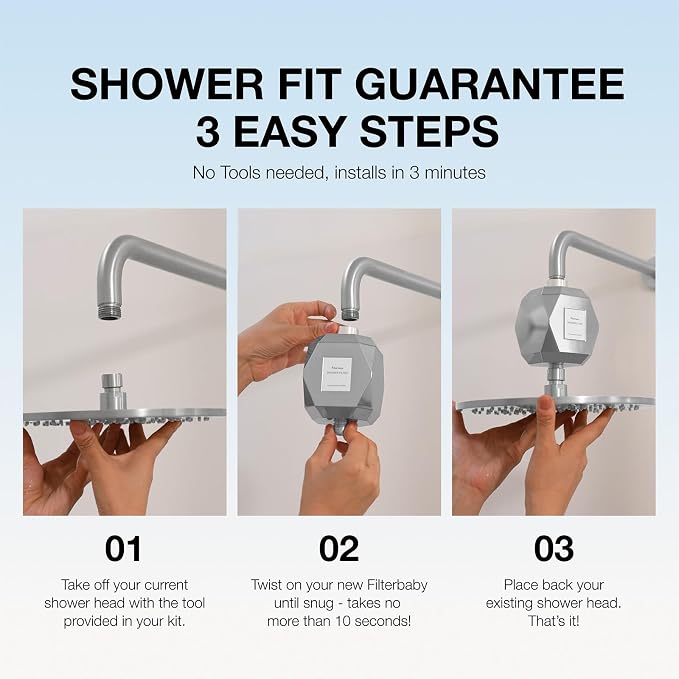 Filterbaby Diamond Shower Filter, IAPMO Certified to NSF177 Standard, Expert - Image 6