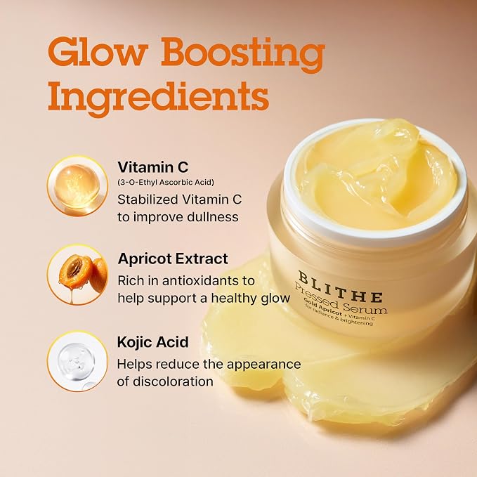 BLITHE Pressed Serum Gold Apricot | Glow Serum - Image 4