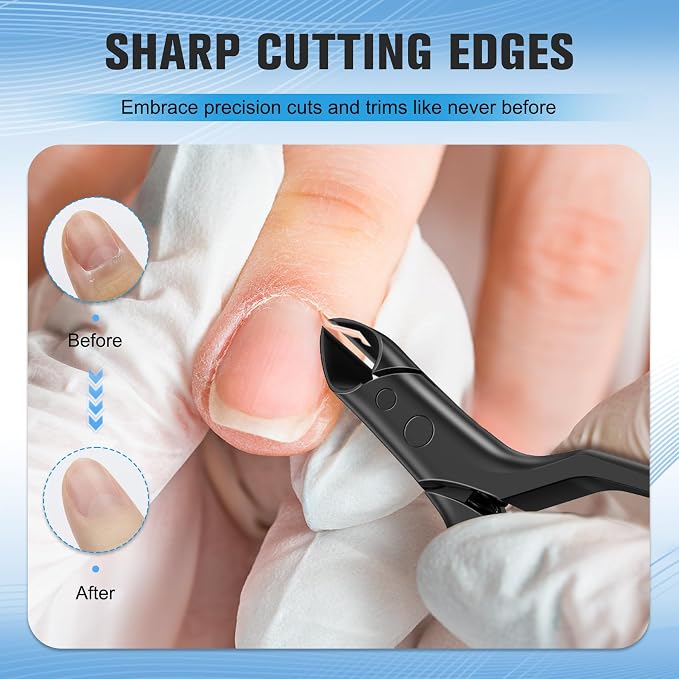 FERYES Professional 1/2 Jaw Cuticle Nippers - Image 3