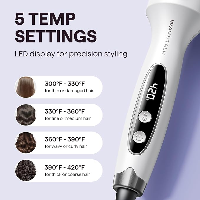 Wavytalk Blowout Boost Thermal Brush, 1.5 inch Heated Round Brush - Image 5