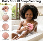 African Net Sponge 2Pcs Authentic Exfoliating Body Scrubber Long Net Bath - Image 4