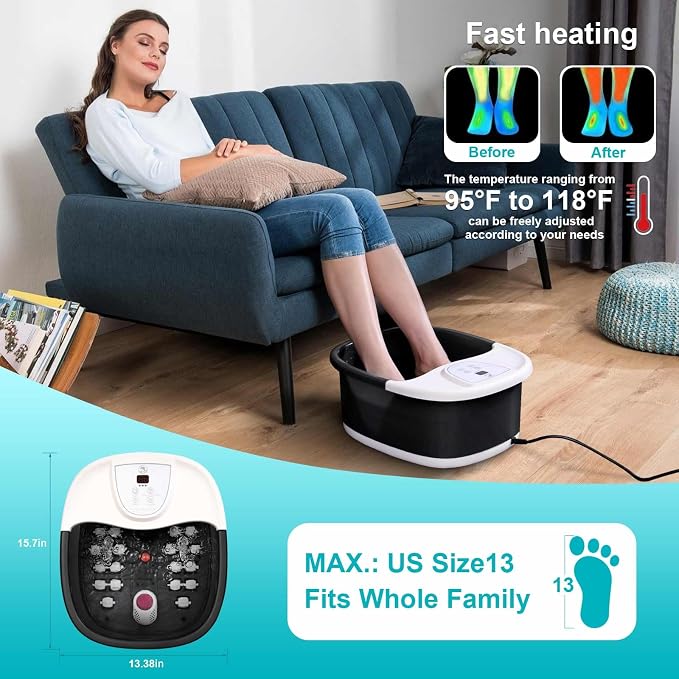 ECARBME Foot Spa Bath Massager - Image 2