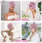 my novel things 2 Pack Extra Large Microfiber Hair Towel, 37.4" x 26.4" Towel - Image 7