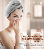 POPCHOSE Microfiber Hair Towel Wrap, 3 Pack Fast Drying Hair Turban, Stocking - Image 5