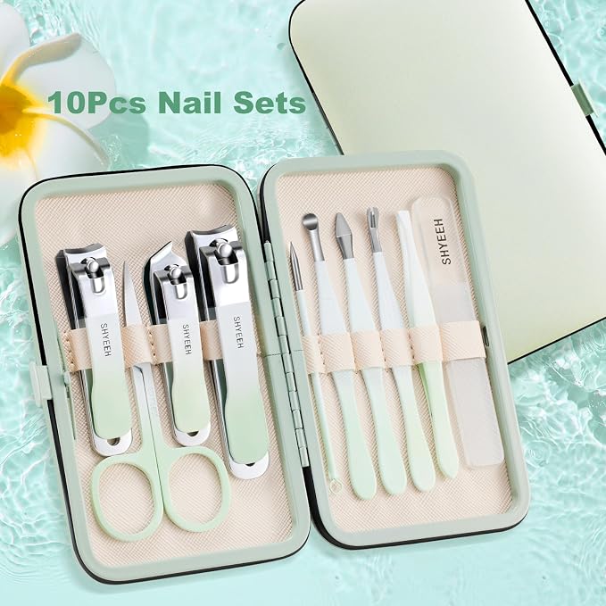 Manicure Set, Portable Mini Manicure and Pedicure Kit, Travel Grooming Nail Kit - Image 6
