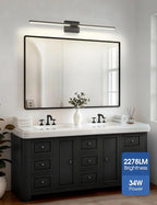 VOLISUN Bathroom Vanity Light 39.4 inch, 5CCT Dimmable, 34W LED Bathroom Light - Image 2