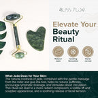 Jade Roller & Gua Sha Set – Natural Jade Face Roller - Image 4