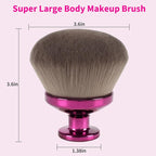 Super Large Body Kabuki Brush For Self Tanner, Leg Makeup, Bronzer Blend - Image 3