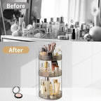 Asayuee 360 Rotating Makeup Organizer, 3 Tier Large Capacity Make Up Organizers - Image 5