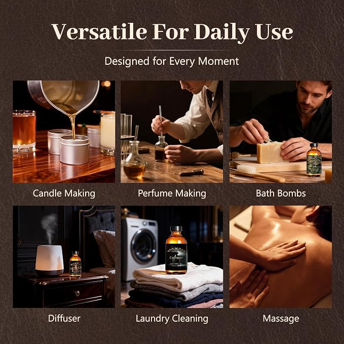 Auelife 4oz Whiskey Tobacco Men Essential Oils - Image 5