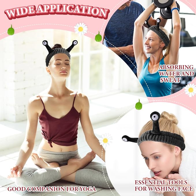 WLLHYF Spa Headband Facial Makeup Head Band Microfiber Soft Coral Fleece Head - Image 6