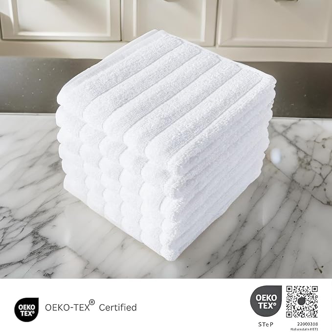Classic Turkish Towels CTT Premium 6 Piece Hand Towels Set, 100% Turkish Cotton - Image 3