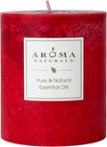 Aroma Naturals Holiday Orange, Clove and Cinnamon Essential Oil Scented Pillar by Aroma+Naturals