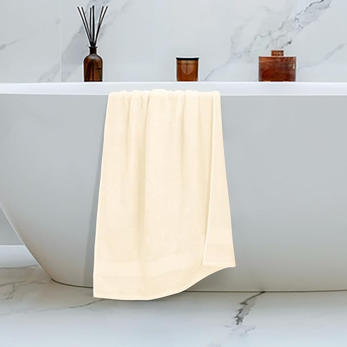 Belizzi Home 4 Pack Bath Towel Set 27x54, 100% Ring Spun Cotton, Ultra Soft - Image 5